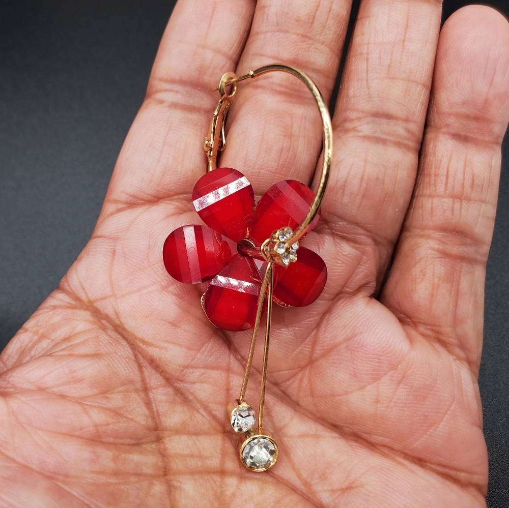 Rustic Red Hoops - Picture 2 of 3